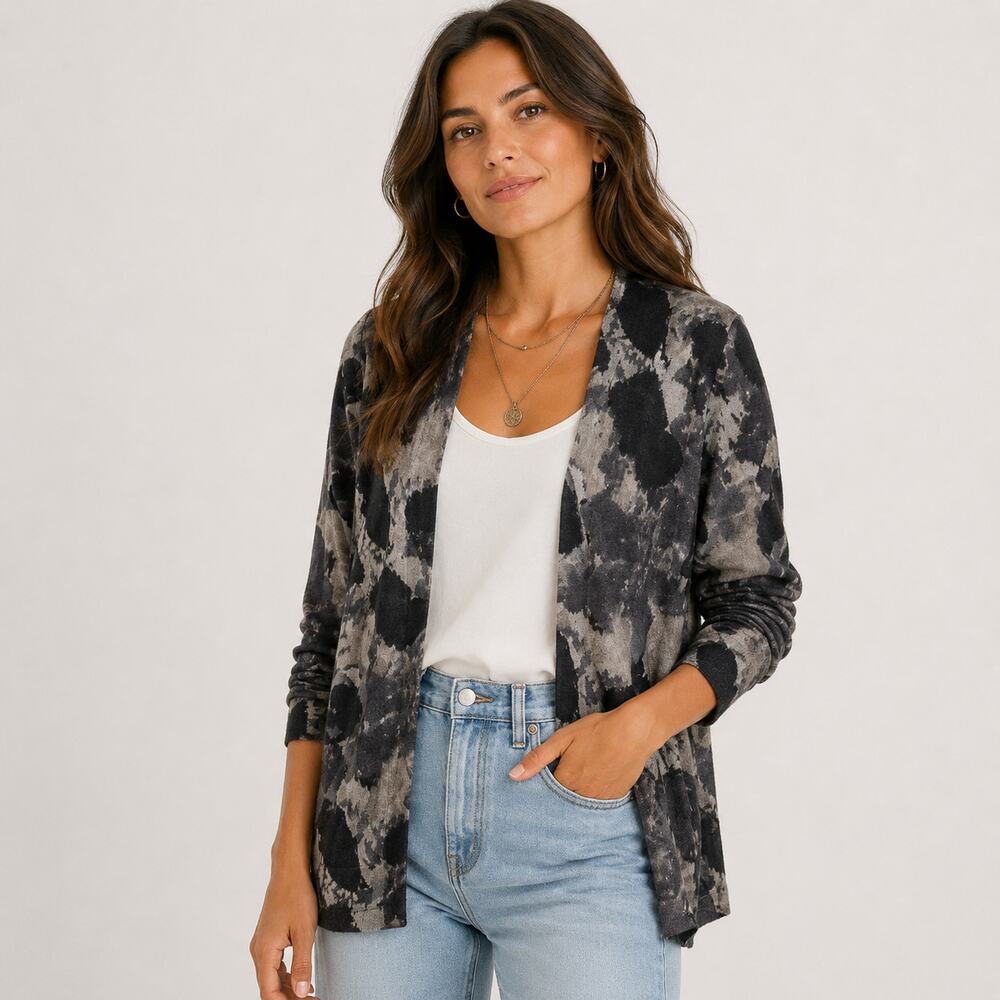 Gap Cardigan Sweater Women's Size M Cotton Blend Gray NWT $59 Grunge Casual